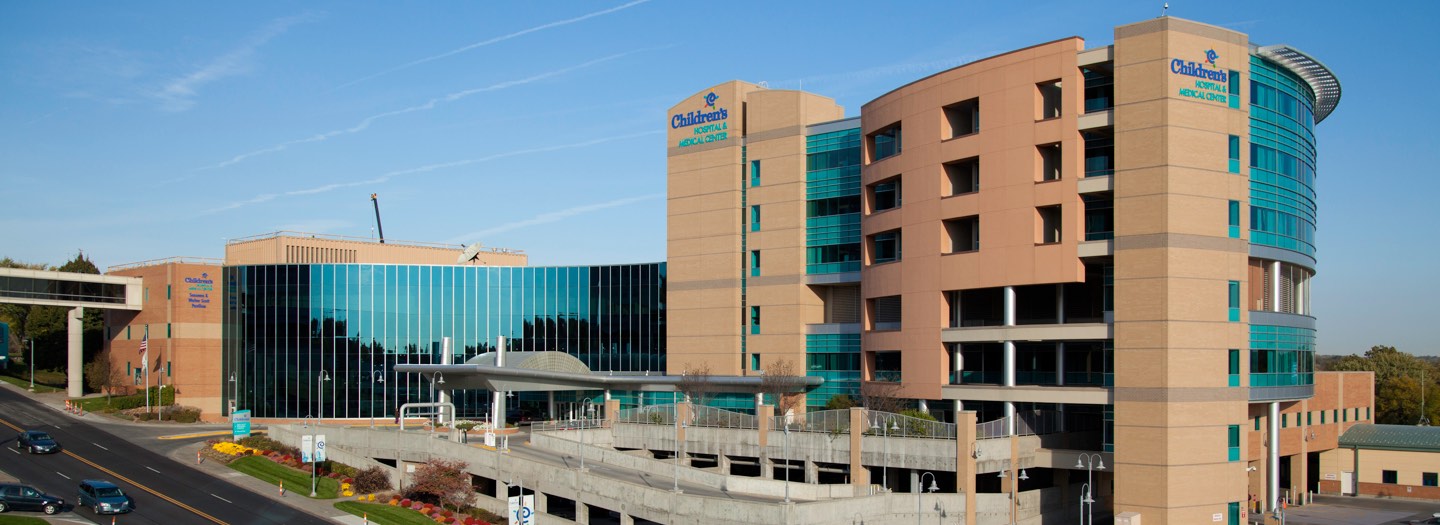 exterior shot of Children's Omaha Hospital & Medical Center